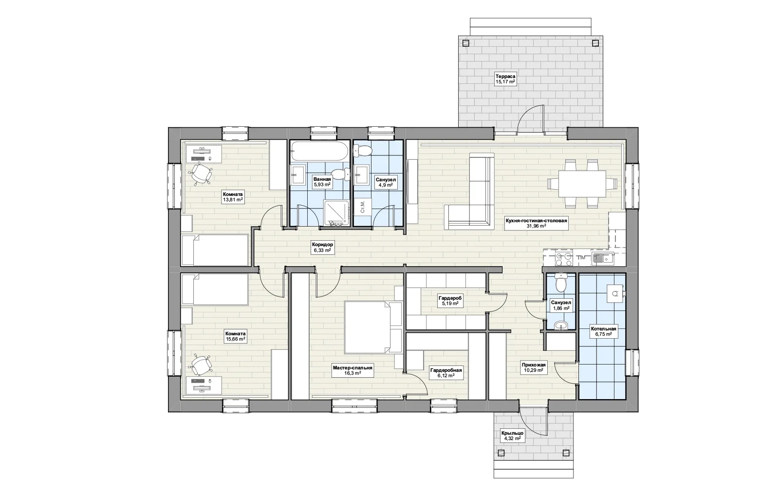Планировка 1-й этаж