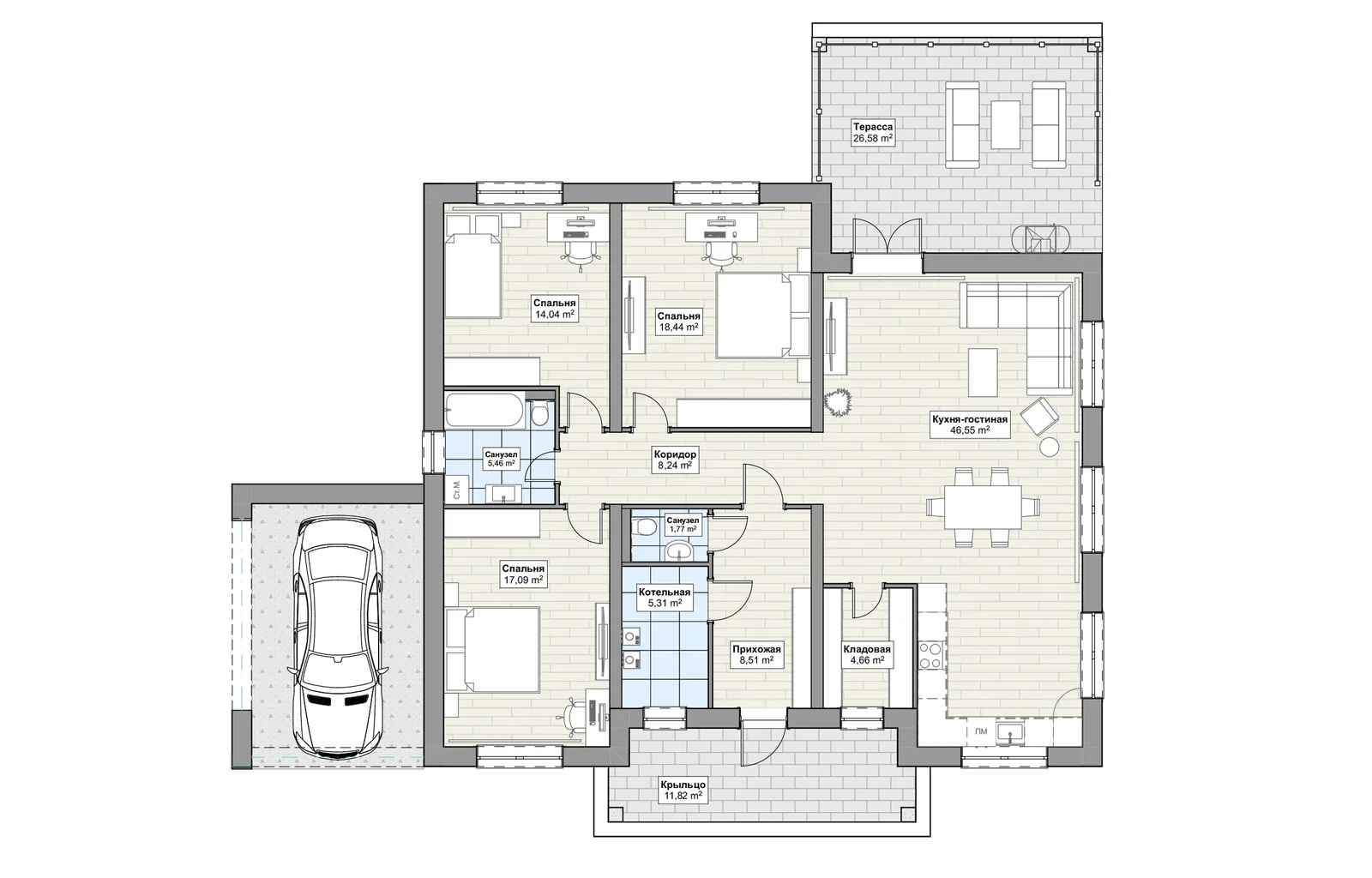 Планировка 1-й этаж