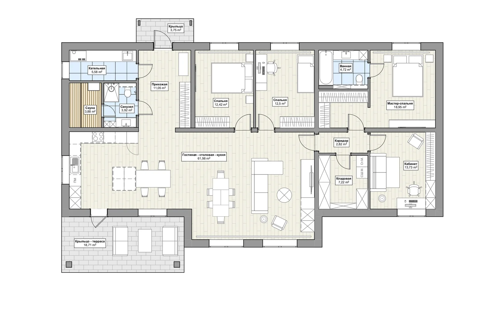 Планировка 1-й этаж