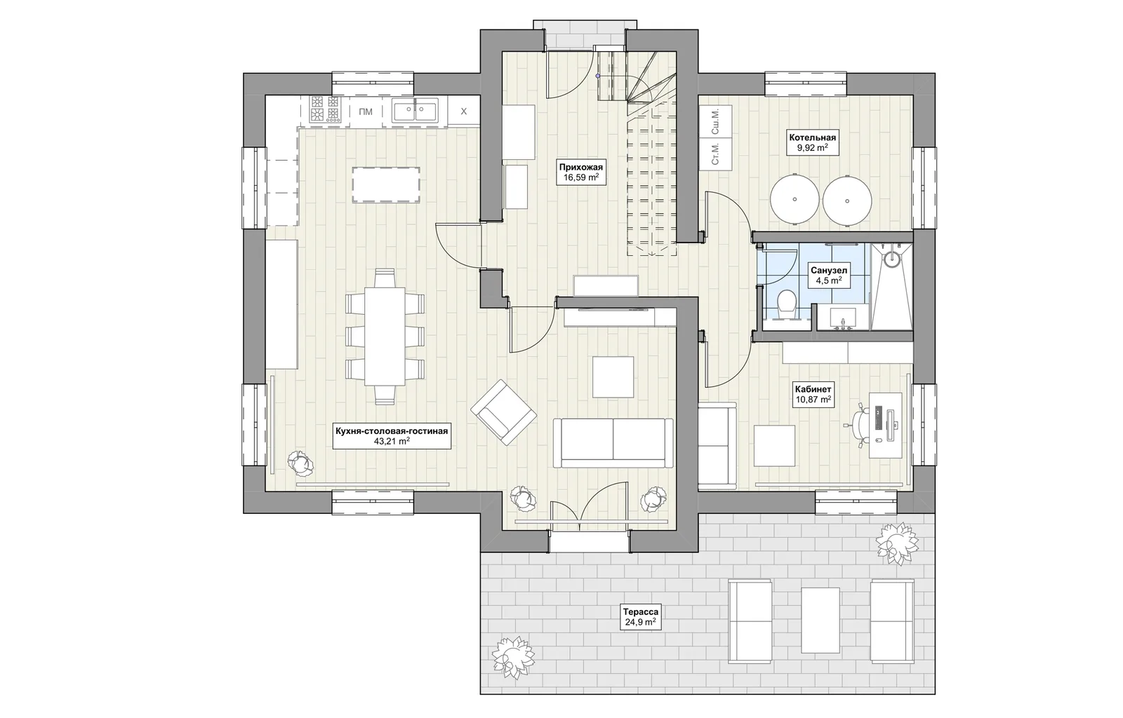 Планировка 1-й этаж