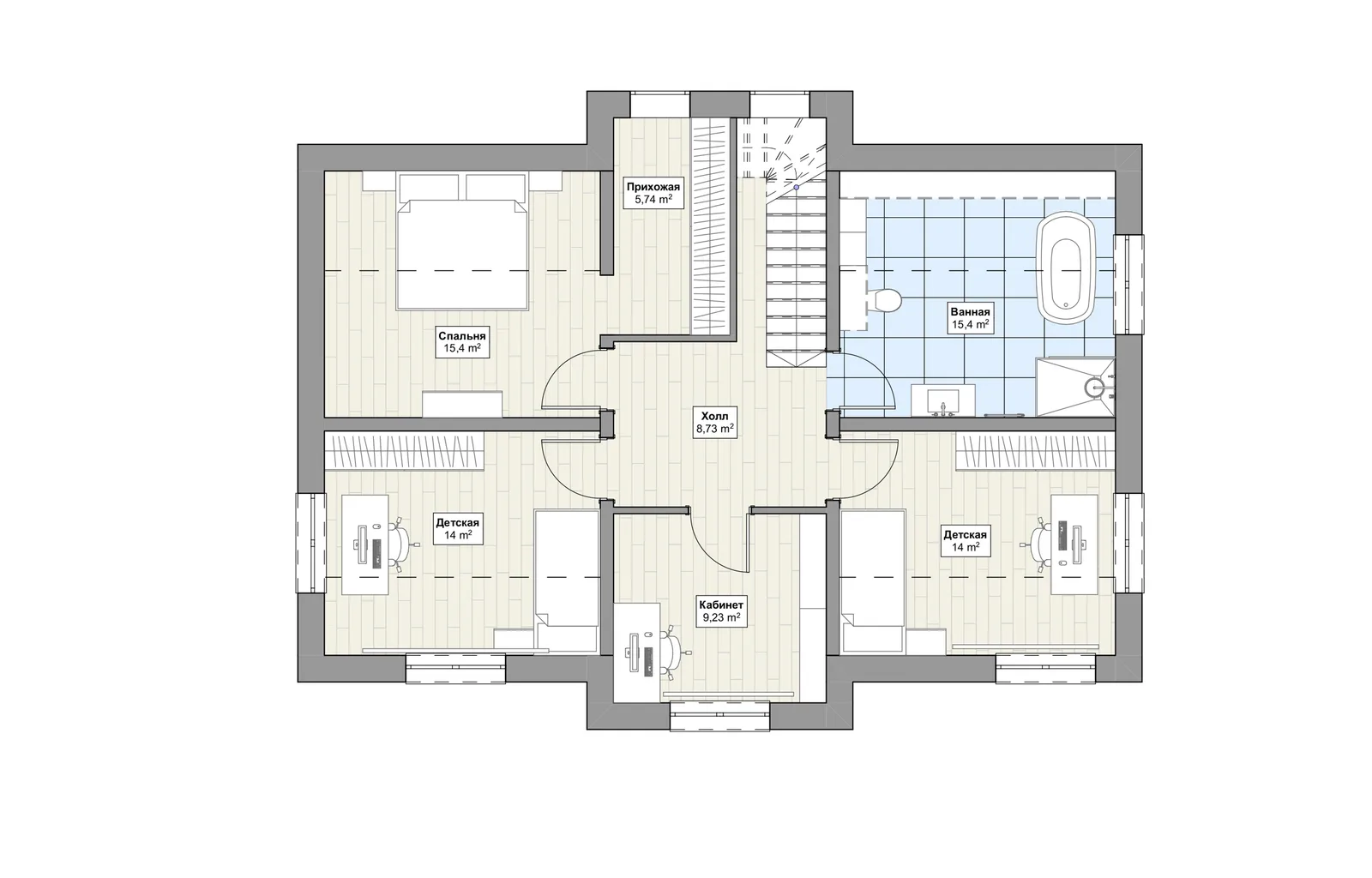 Планировка 2-й этаж